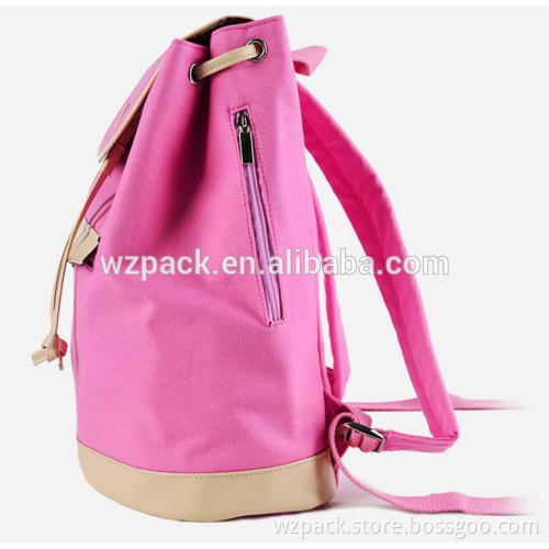 Ladies small backpack Multifunctional ladies small backpack cheap canvas backpack computer rucksack Drawstring backpack